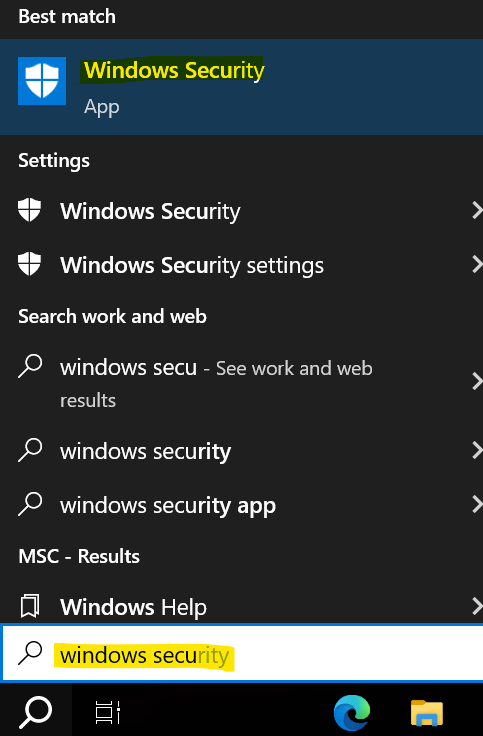 Turn off Windows Security/Windows Defender